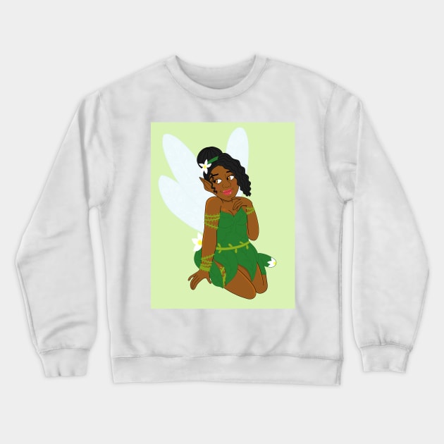 Fairy 01 Crewneck Sweatshirt by MidnightBlueDesigns